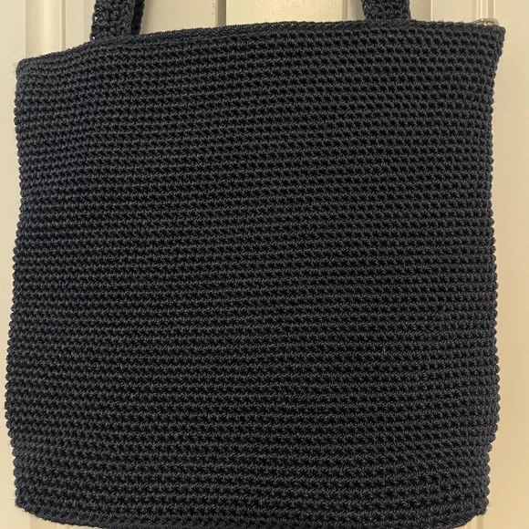 The Sak Black Knit Crochet Shoulder Bag - Picture 5 of 8